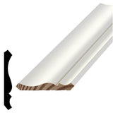 Alexandria Moulding 9/16 in. D x 3-5/8 in. W x 96 in. MDF Primed Crown Molding Pack (4-Pack)