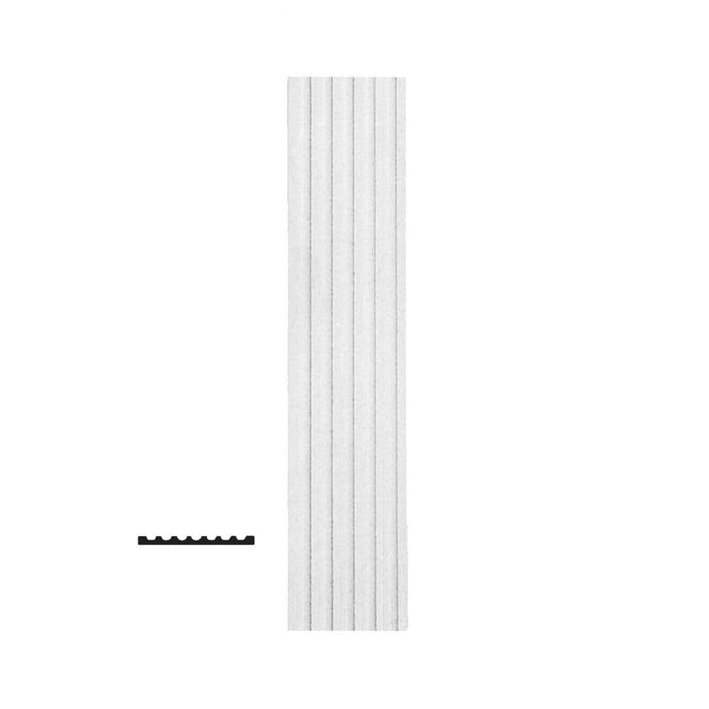 American Pro Decor 1-1/2 in. x 17-3/4 in. x 94-1/2 in. Fluted Polyurethane Pilaster Moulding Pro Pack (2-PCS x 95.75 in.)