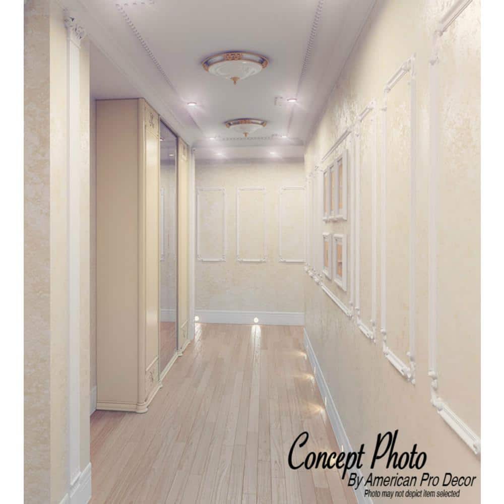 American Pro Decor 3/4 in. x 4-1/2 in. x 96 in. Fluted Polyurethane Door Sorround Case Moulding Pro Pack 16 LF (2-Pack)