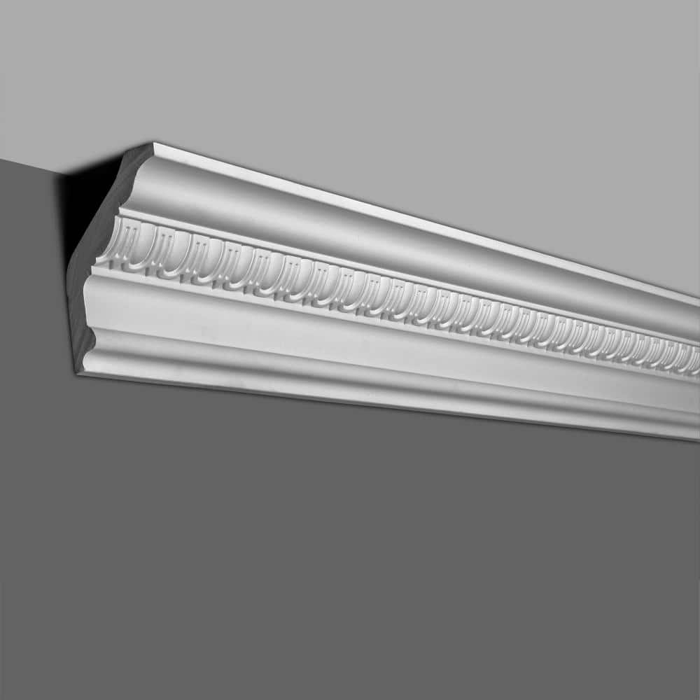 American Pro Decor 5 in. x 3 in. x 94-1/2 in. Egg and Dart Polyurethane Crown Moulding Pro Pack 15-1/2 LF (2-Pack)