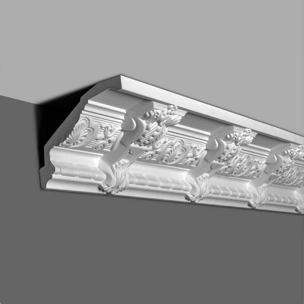 American Pro Decor 6-1/4 in. x 5-1/4 in. x 94-1/2 in. Decorative Polyurethane Crown Moulding Pro Pack 15-1/2 LF (2-Pack)