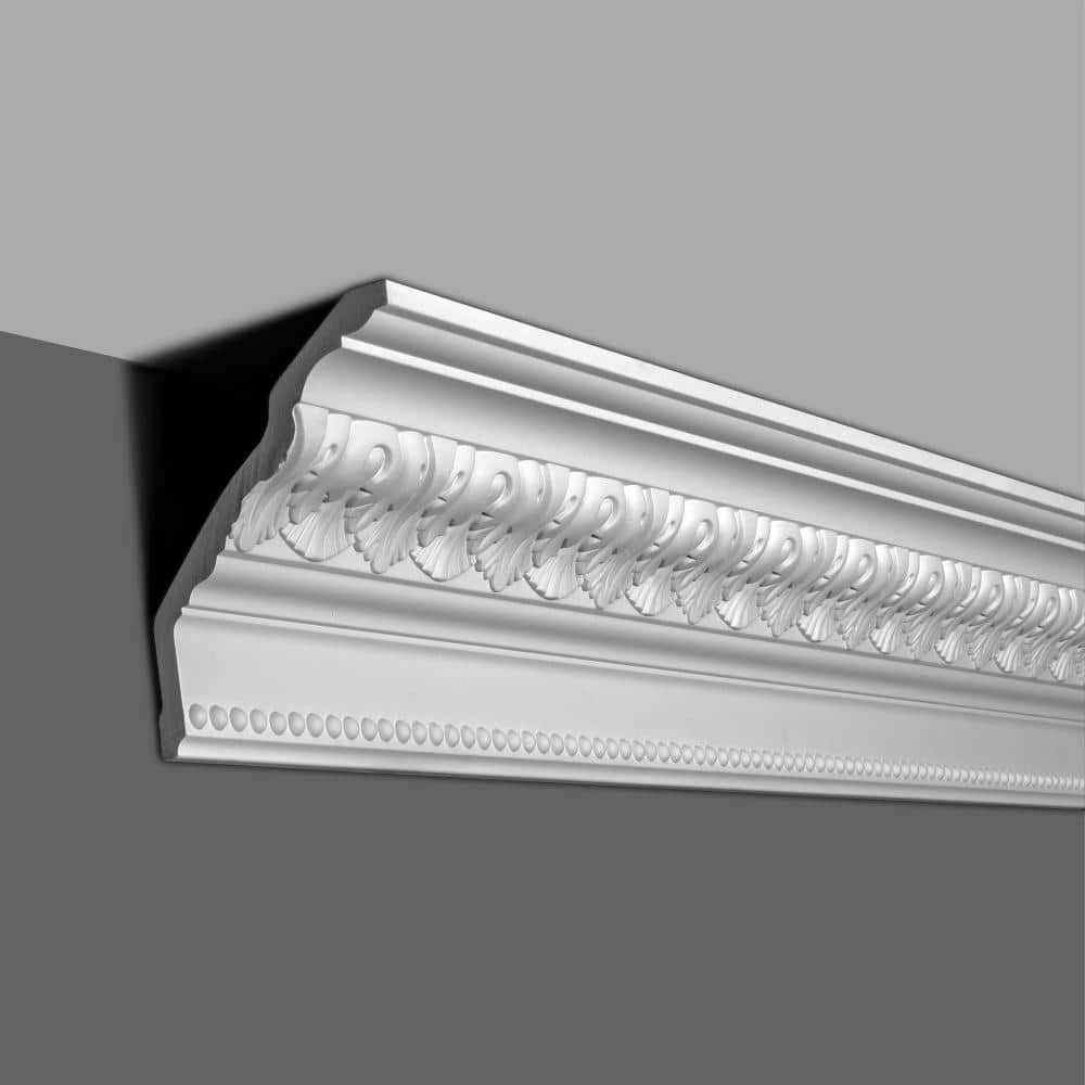 American Pro Decor 5-1/8 in. x 6-7/8 in. x 94-1/2 in. Leaves Polyurethane Crown Moulding Pro Pack 15-1/2 LF (2-Pack)