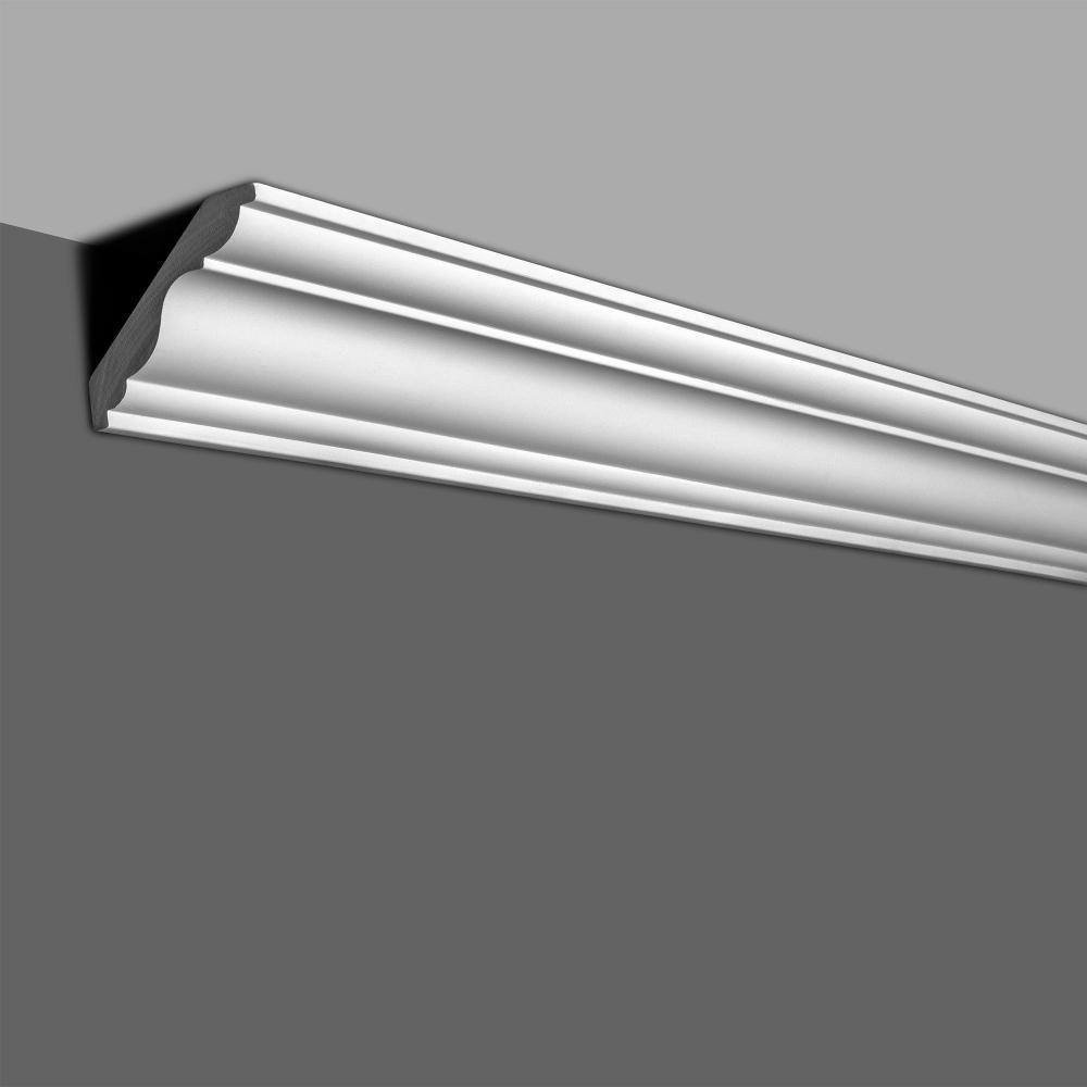 American Pro Decor 3-1/8 in. x 3-1/2 in. x 94-1/2 in. Plain Polyurethane Crown Moulding Pro Pack 31-1/2 LF (4-Pack)