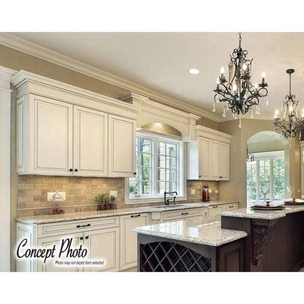 American Pro Decor 2 in. x 3 in. x 94-1/2 in. Plain Polyurethane Crown Moulding Pro Pack 31-1/2 LF (4-Pack)