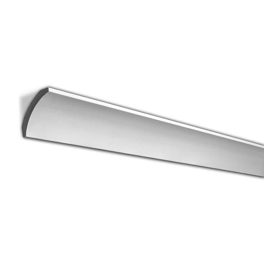 American Pro Decor 2-3/4 in. x 2-3/8 in. x 96 in. Plain Polyurethane Crown Moulding Pro Pack 32 LF (4-Pack)