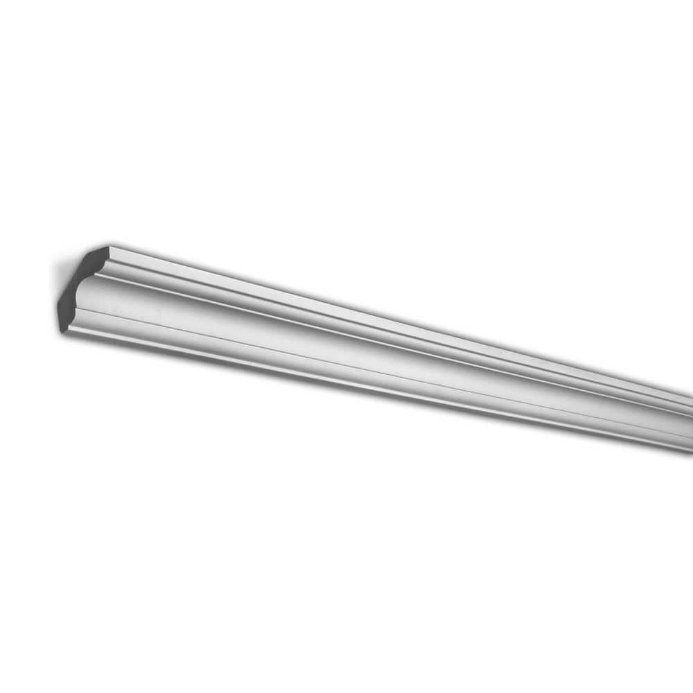 American Pro Decor 1-3/4 in. x 1-7/8 in. x 94-1/2 in. Plain Polyurethane Crown Moulding Pro Pack 63 LF (8-Pack)