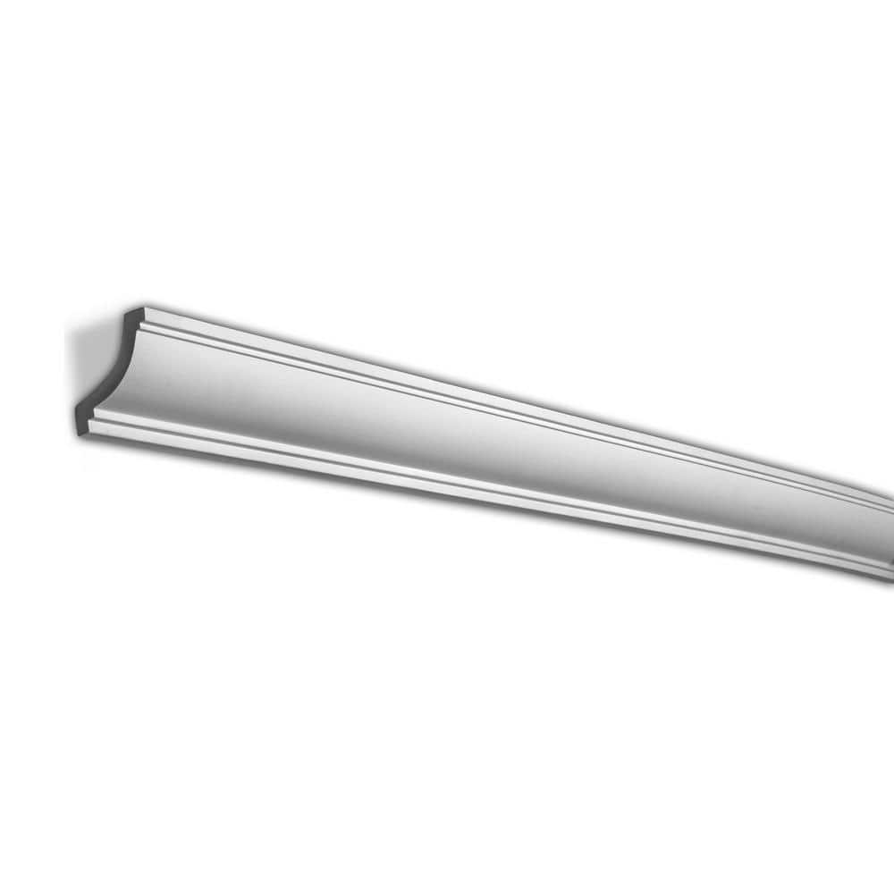 American Pro Decor 2 in. x 2 in. x 96 in. Plain Polyurethane Crown Moulding Pro Pack 56 LF (7-Pack)