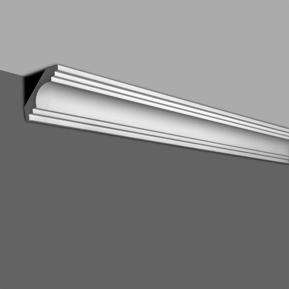 American Pro Decor 2-3/4 in. x 2-3/4 in. x 94-1/2 in. Plain Polyurethane Crown Moulding Pro Pack 39 LF (5-Pack)