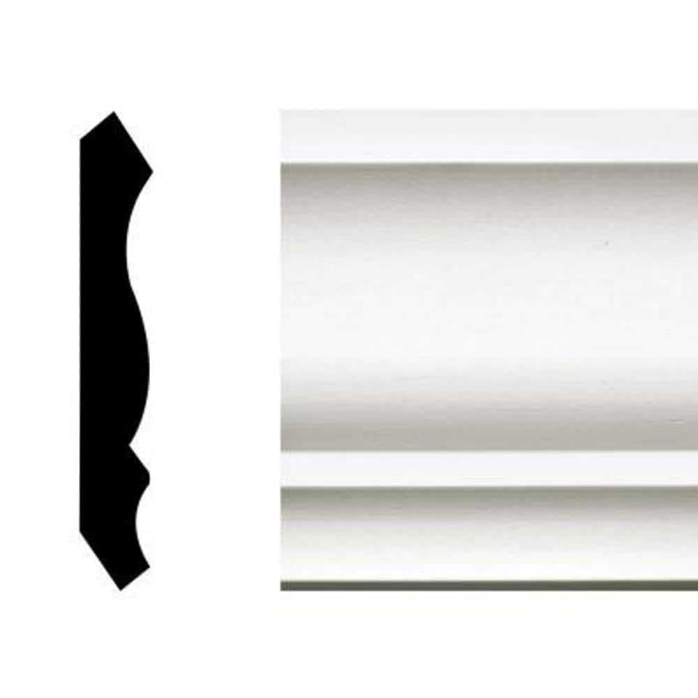 Builder's Choice 49 9/16 in. x  1 in. Primed MDF Crown Moulding (Sold by Linear Foot)