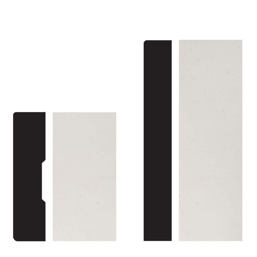 Builders Choice . 5 in. x 3.5 in. x 96 in. Medium Density Fiberboard (MDF) Craftsman Base Moulding Room Pack