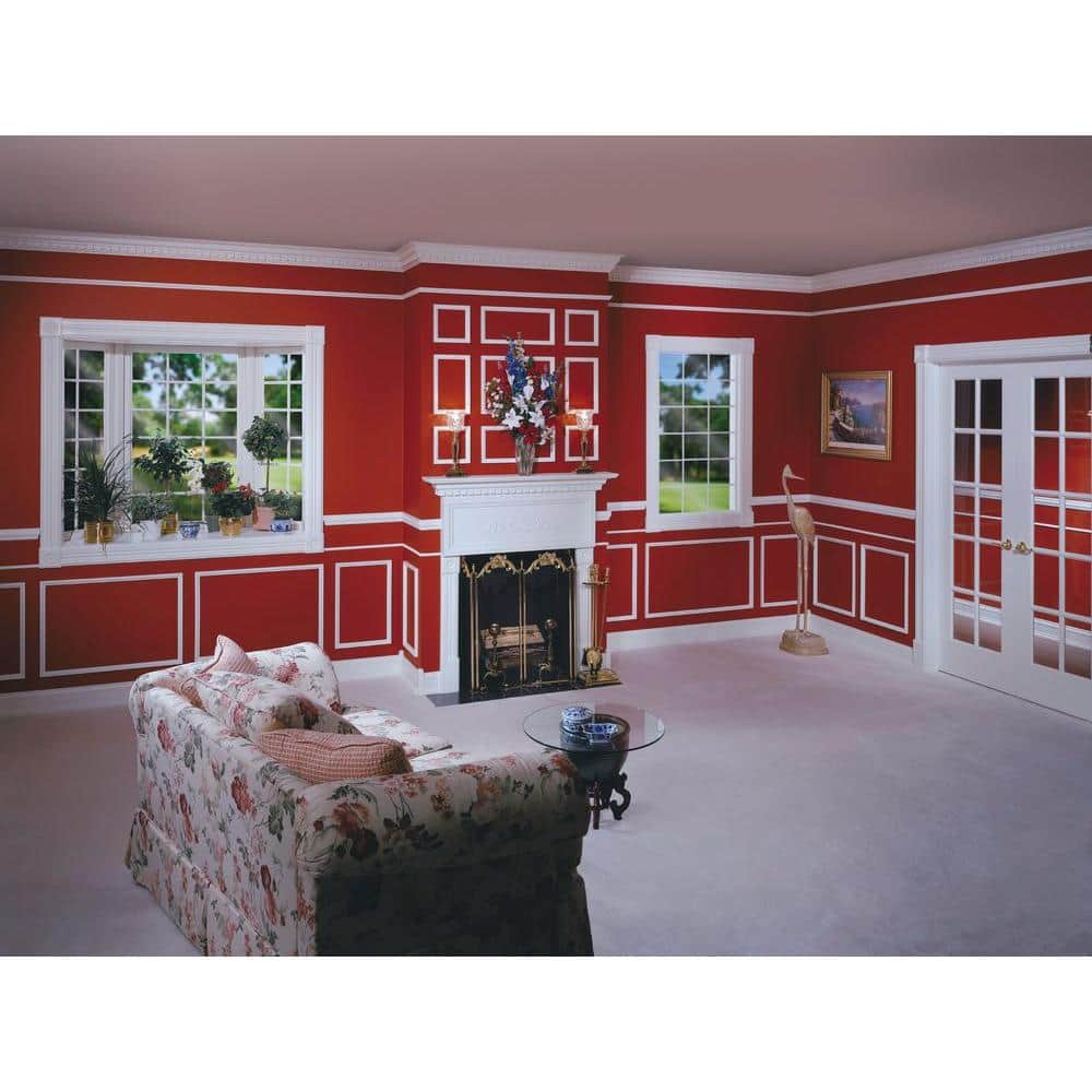HOUSE OF FARA 3/4 in. x 4-1/4 in. x 8 ft. MDF Fluted Casing Moulding