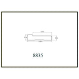 HOUSE OF FARA 8835 3/4 in. x 3-1/4 in. x 96 in. MDF Casing Moulding