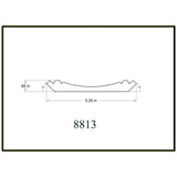 HOUSE OF FARA 3/4 in. x 5-1/4 in. x 96 in. MDF Primed Crown Moulding