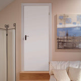 Masonite 30 in. x 80 in. Primed Smooth Flush Hardboard Hollow Core Composite Interior Door Slab with Bore