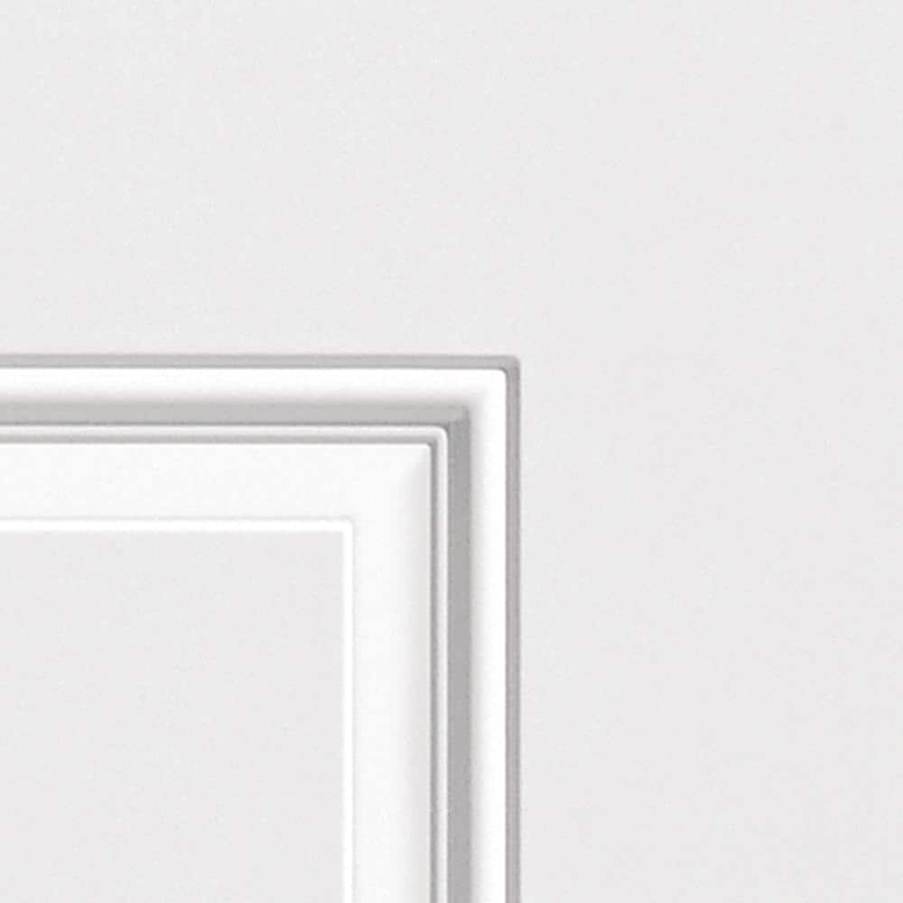 Masonite 36 in. x 80 in. Chatham 3/4 Oval-Lite Right-Hand Inswing Primed Steel Prehung Front Exterior Door