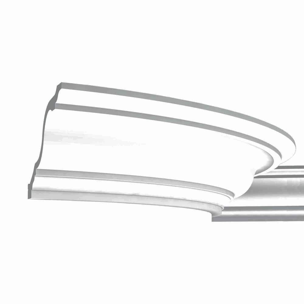 ORAC DECOR 7-3/4 in. x 5-7/8 in. x 78-3/4 in. Primed White Plain Polyurethane Crown Molding