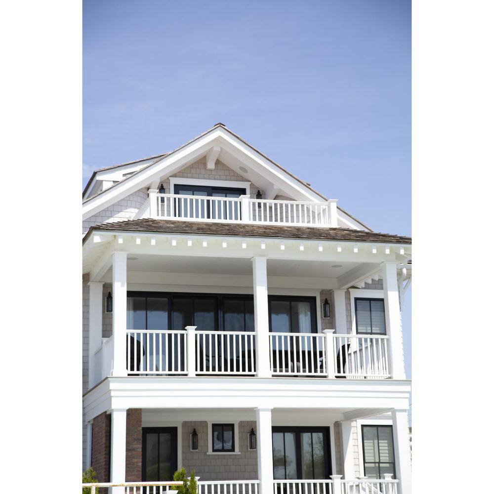 Providence 120 in. x 36 in. PVC 3-Line Level Rail Kit with Reinforcements