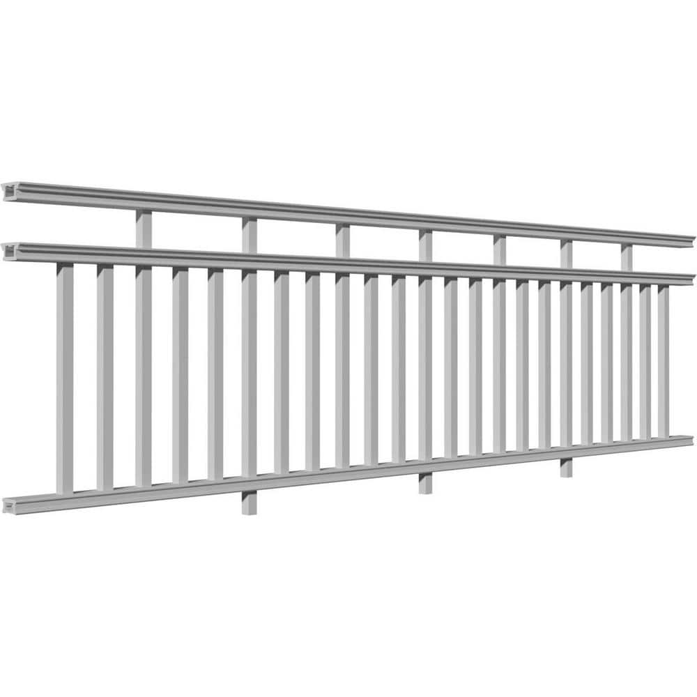 Providence 120 in. x 36 in. PVC 3-Line Level Rail Kit with Reinforcements