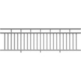 Providence 120 in. x 36 in. PVC 3-Line Level Rail Kit with Reinforcements