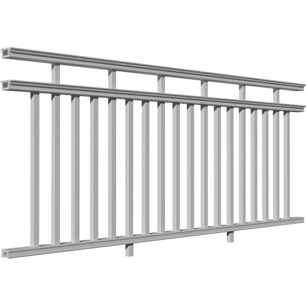 Providence 96 in. x 42 in. PVC 3-Line Level Rail Kit with Reinforcements