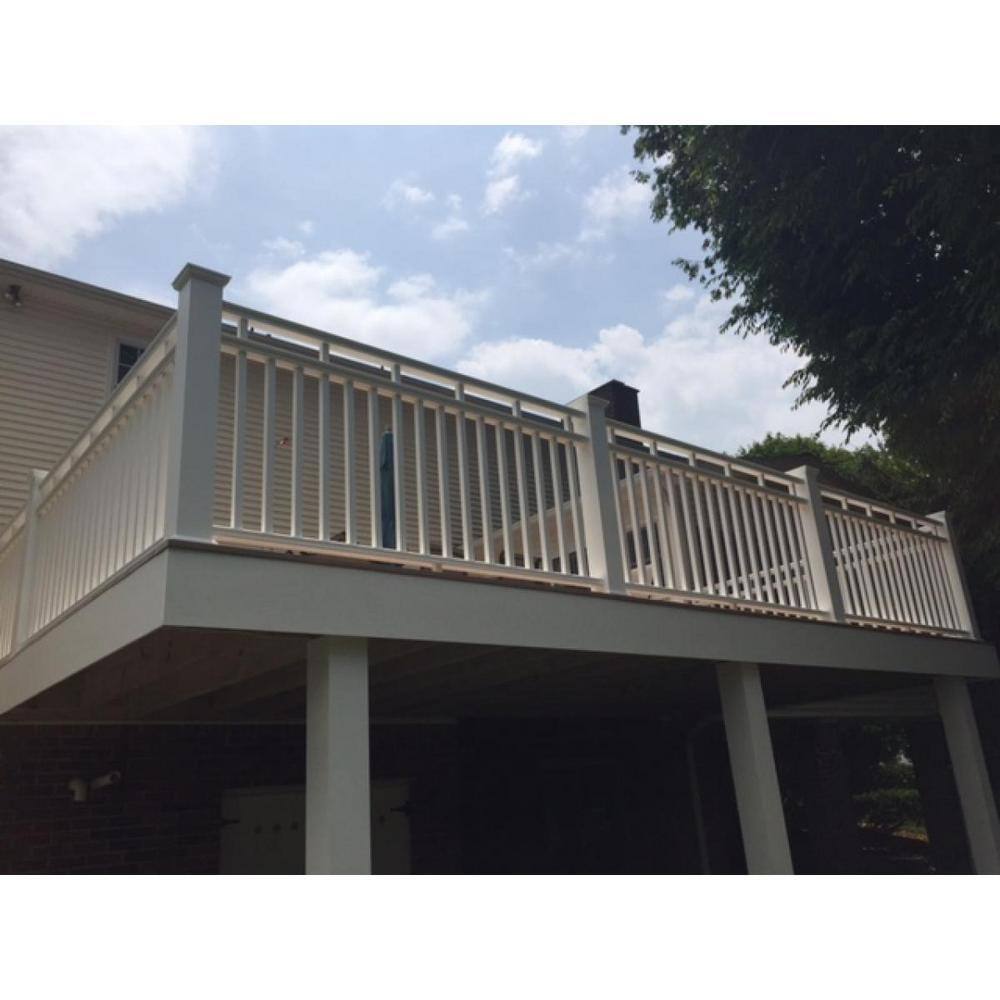 Providence 96 in. x 42 in. PVC 3-Line Level Rail Kit with Reinforcements