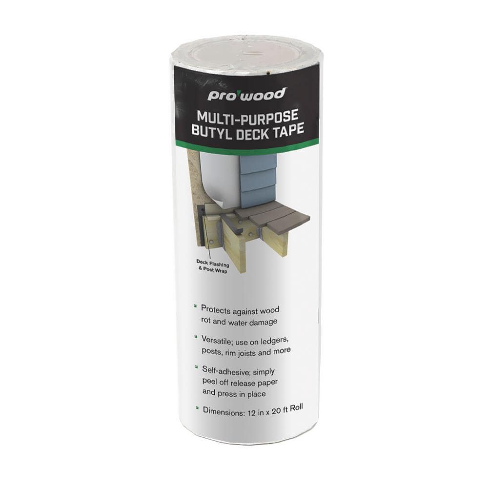 ProWood 12 in. x 20 ft. Roll Butyl Deck Flashing and Post Wrap