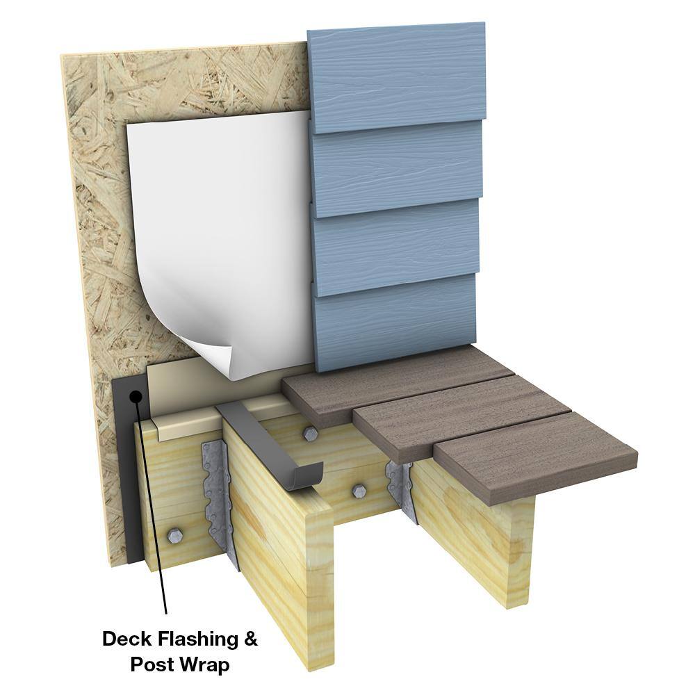 ProWood 12 in. x 20 ft. Roll Butyl Deck Flashing and Post Wrap