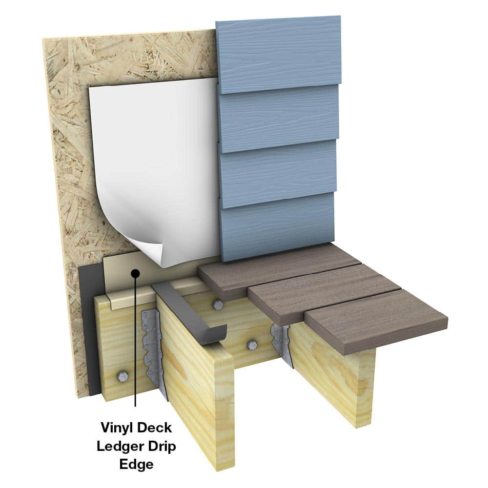 ProWood 25 ft. Roll Vinyl Deck Ledger Drip Edge