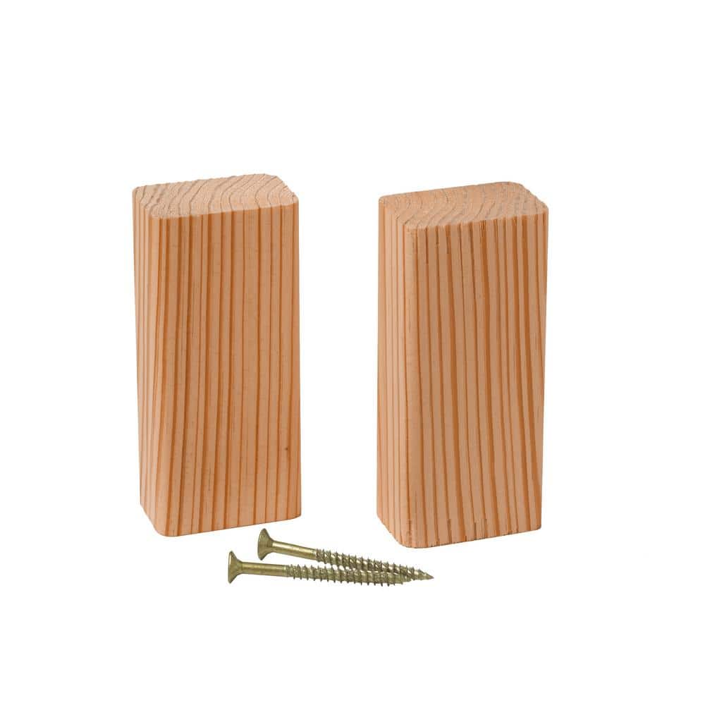 ProWood Western Red Cedar Railing Support Wood Block (2-Pack)