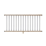 ProWood 6 ft. Cedar Moulded Rail Kit with Aluminum Round Balusters