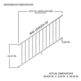 ProWood 6 ft. Cedar Routed Stair Rail Kit with SE Balusters
