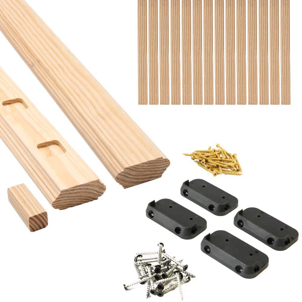 ProWood 6 ft. Southern Yellow Pine Routed Rail Kit with SE Balusters