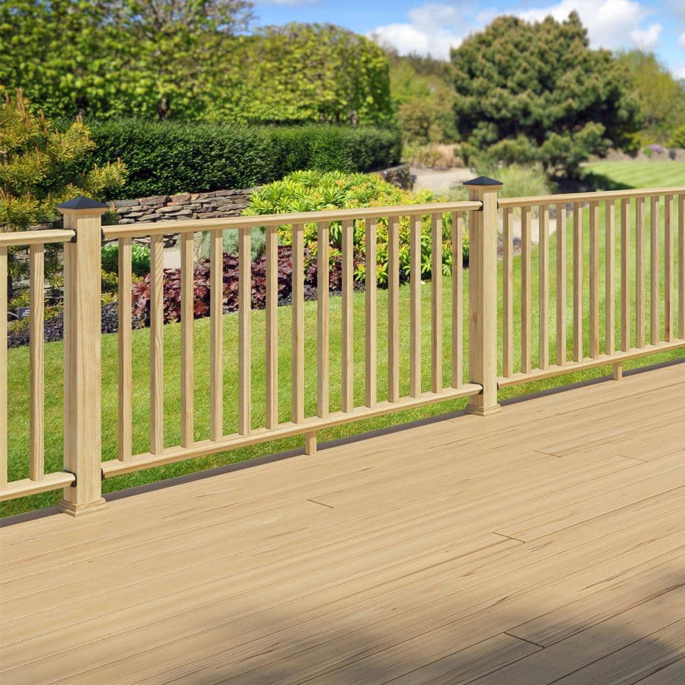 ProWood 6 ft. Southern Yellow Pine Routed Rail Kit with SE Balusters