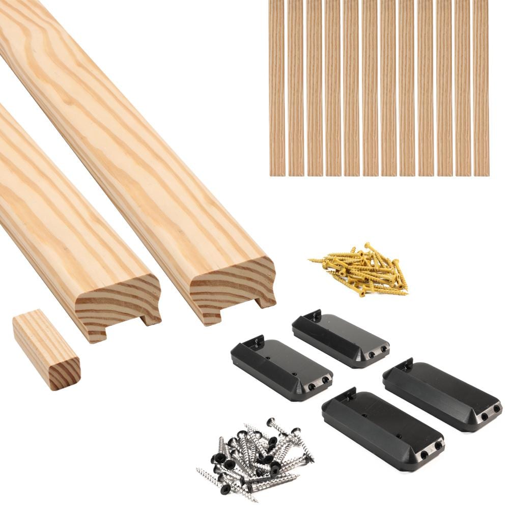 ProWood 6 ft. Southern Yellow Pine Moulded Stair Rail Kit with SE Balusters