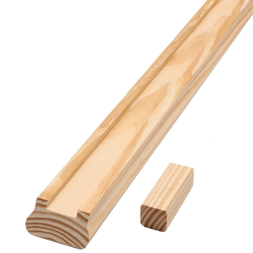 ProWood 6 ft. Southern Yellow Pine Moulded Stair Rail Kit with SE Balusters