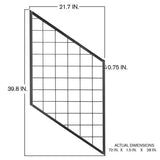 ProWood 21 in. H x 40 in. W Black Powder-Coated Hog Wire Metal Stair Panels Stair Railing Kit