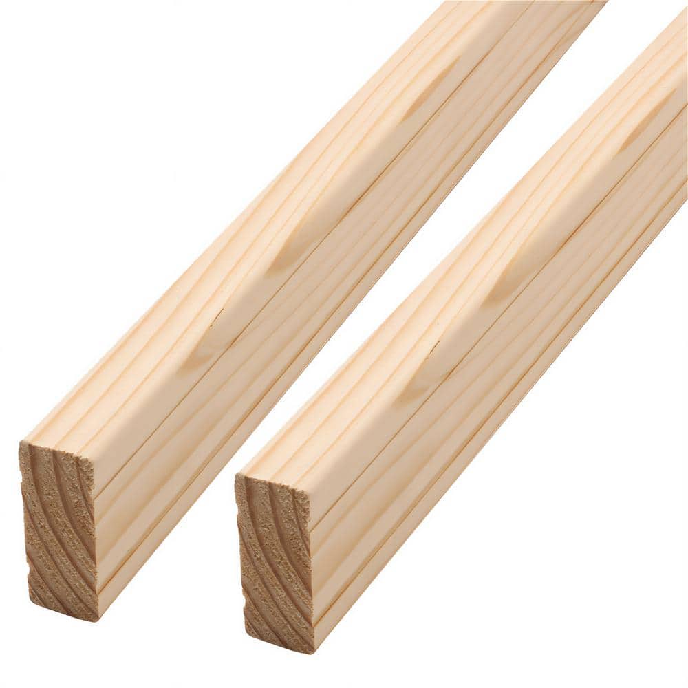 ProWood 2 in. H x 72 in. W Pressure-Treated Natural Pine Rails with Black Brackets Horizontal Railing Kit