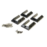 ProWood 2 in. H x 72 in. W Pressure-Treated Natural Pine Rails with Black Brackets Horizontal Railing Kit