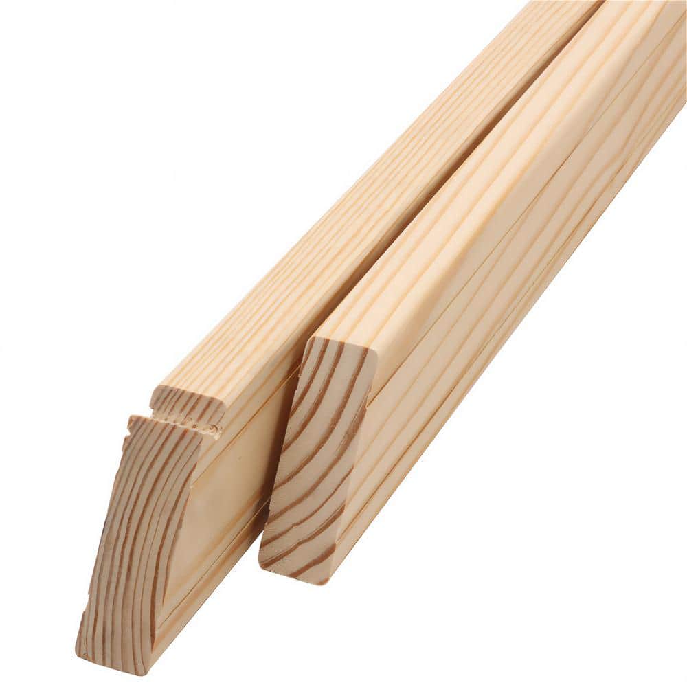 ProWood 2 in. H x 72 in. W Pressure-Treated Natural Pine Stair Rails with Black Brackets Stair Railing Kit
