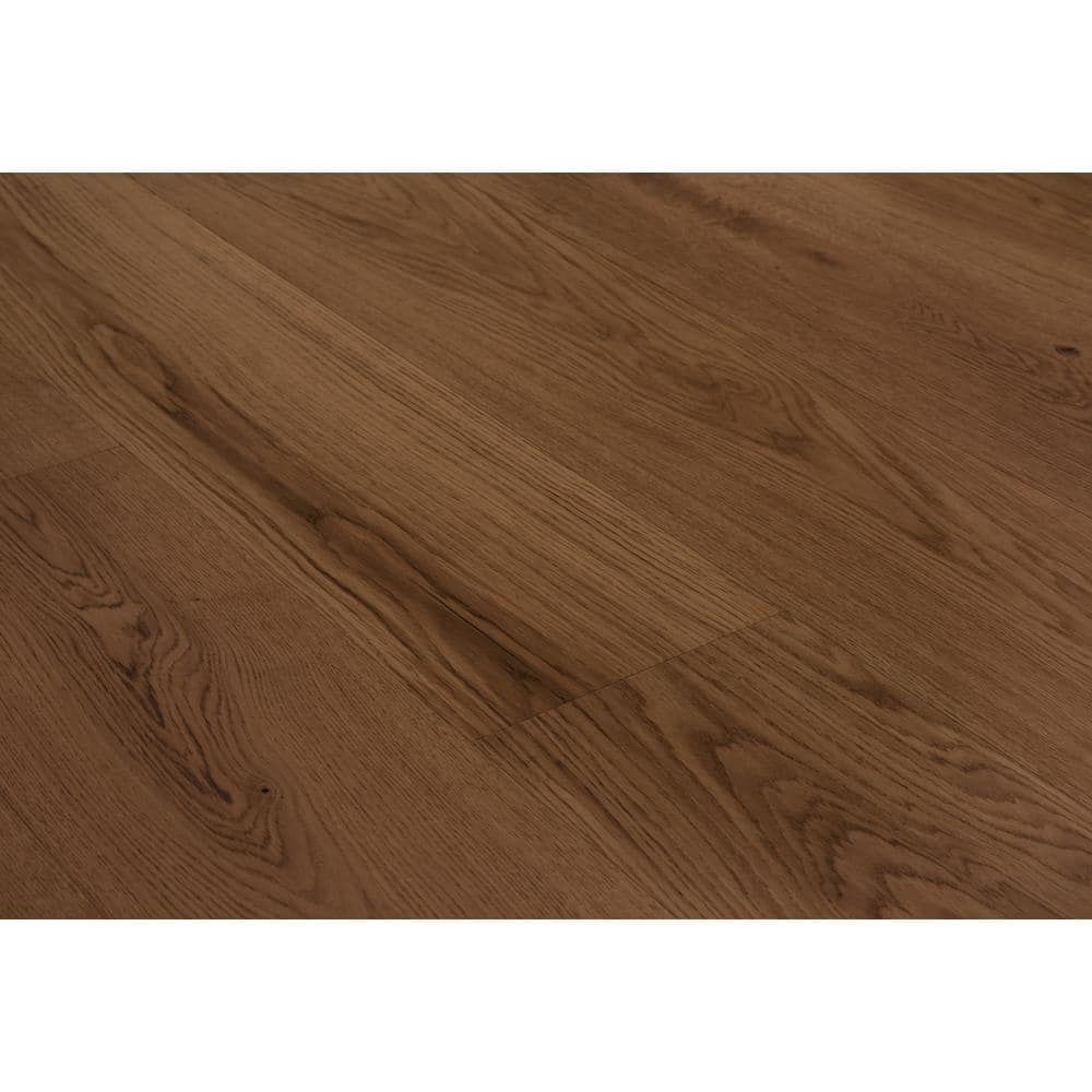 ASPEN FLOORING Pueblo White Oak 9/16 in. T x 8.66 in. W Tongue and Groove Wire Brushed Engineered Hardwood Flooring (31.25 sqft/case)