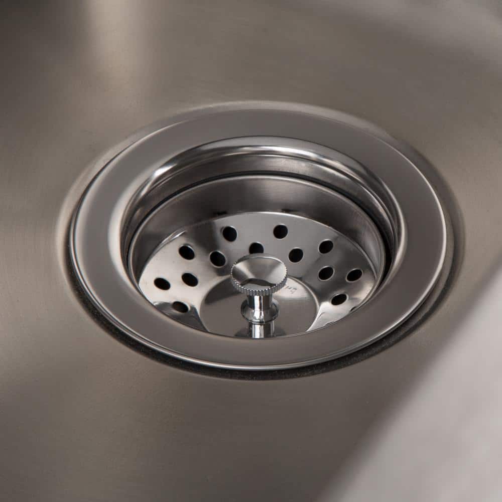 Simpli Home Darwin 28-Inch Utility Sink & Cabinet in White with Stainless Steel Sink