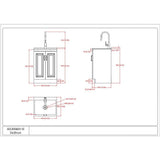 Simpli Home Darwin All-In-One 24 in. Laundry Utility Sink and Cabinet
