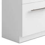 Simpli Home Metro 28-Inch Utility Laundry Sink with Cabinet in Pure White