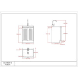Simpli Home Murphy All-In-One 24 in. Utility Laundry Sink with Cabinet in Pure White