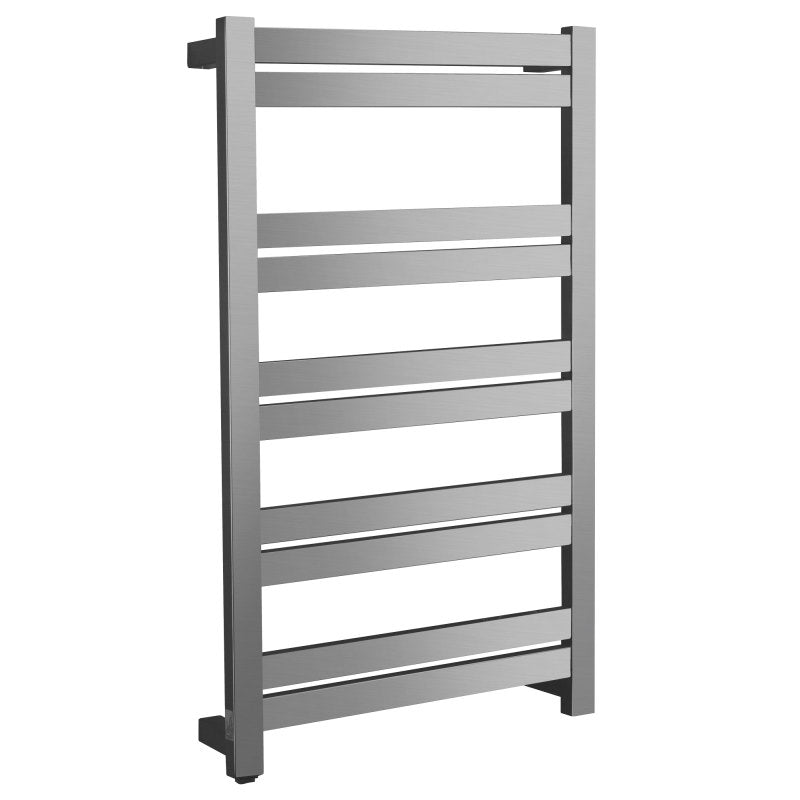 ANZZI Malibu Series 10-Bar Stainless Steel Wall Mounted Electric Towel Warmer, Brushed Nickel, 20.47 x 4.13 x 34.25 in