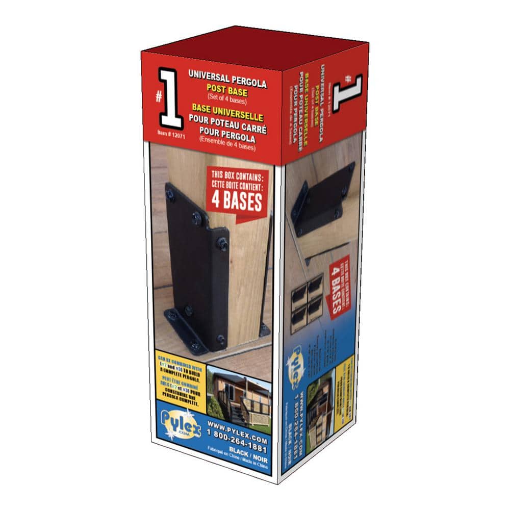 Pylex Universal Pergola Post Base Bracket Kit