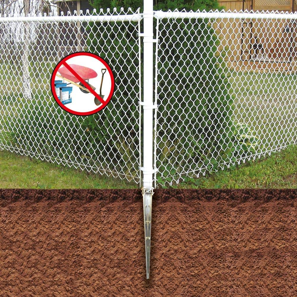 Pylex Spytek 178 Adjustable Ground Spike fits 1-7/8 in. Round Post