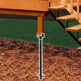 Pylex 32 in. Adjustable Helical Post Black