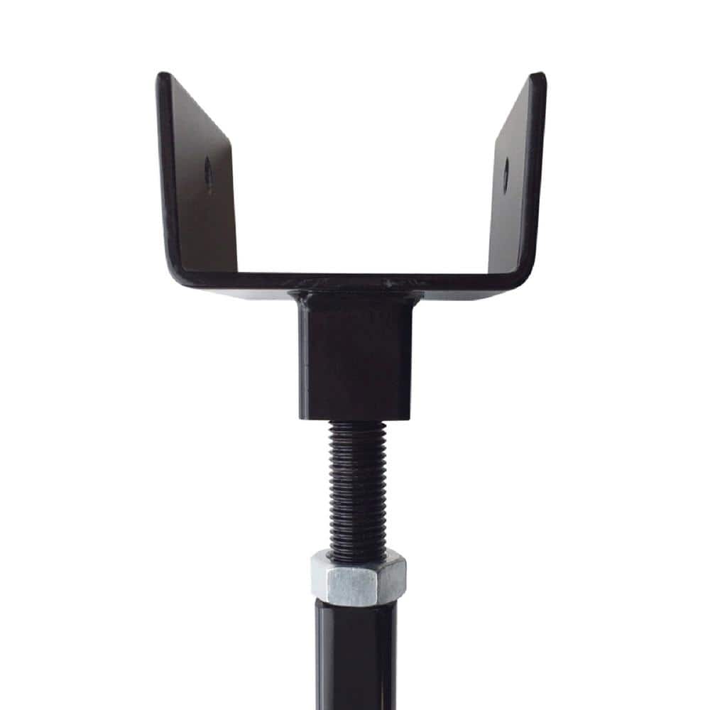 Pylex 32 in. Adjustable Helical Post Black