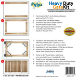 Pylex 11051 Steel HD Gate Kit Black